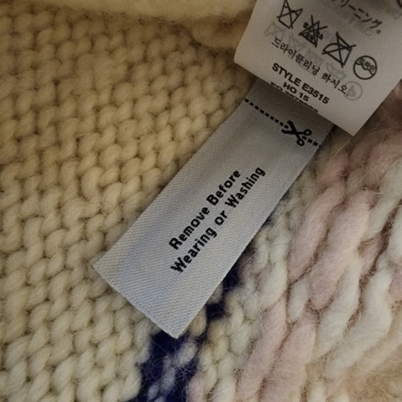 J Crew Hand knit Fair Isle Alpaca Wool Sweater Size Medium - Picture 5 of 11